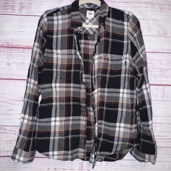 Van's Plaid Flannel Grunge Shirt - Picture 2 of 9